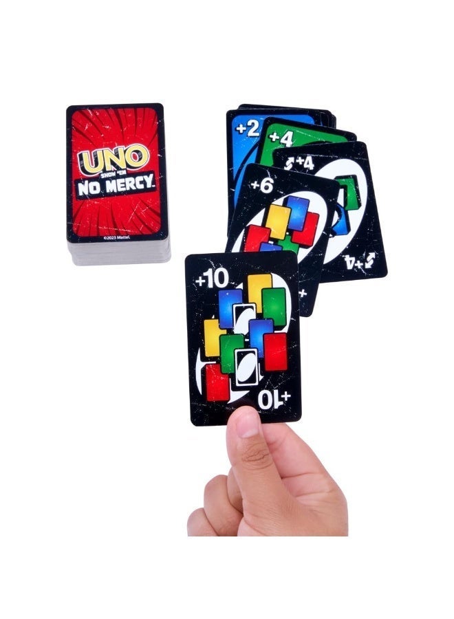 UNO Show 'em No Mercy - Twist to Classic Card Game with Draw 10, Stacking, Swapping & Mercy Rule, Ideal for Kids & Adults, Ages 7+ - Image 4