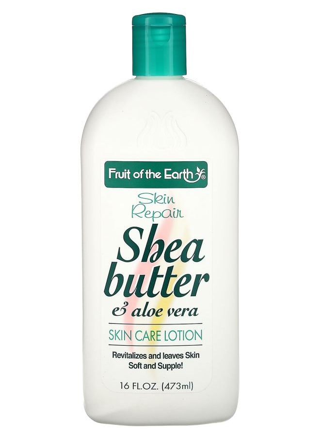 Fruit of the earth Skin Care Lotion Shea Butter & Aloe Vera 16 fl oz (473 ml) 