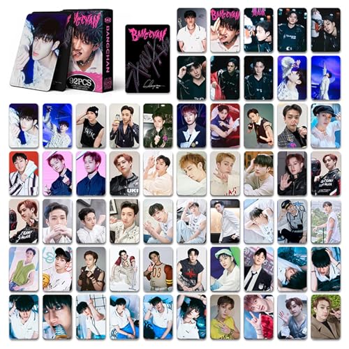 KPOPBP Stray Kids Photocards 60 PCS SKZ Rock Star Album Photo Cards with 32 PCS Stickers Kpop Gift Lomo Cards Merch for SKZ Boys and Girls (Bang Chan) - Image 2