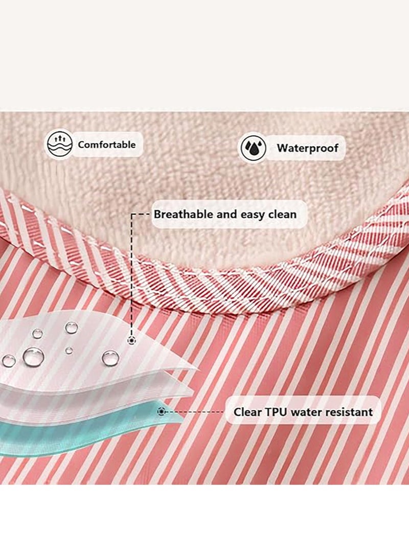 Women Aprons with Pockets, Baking Soft Chef Aprons for Kitchen Cooking Baking,Pink - Image 2