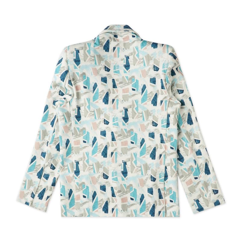 CAVIO Boys Navy Printed Blazer and T-Shirt - Image 2