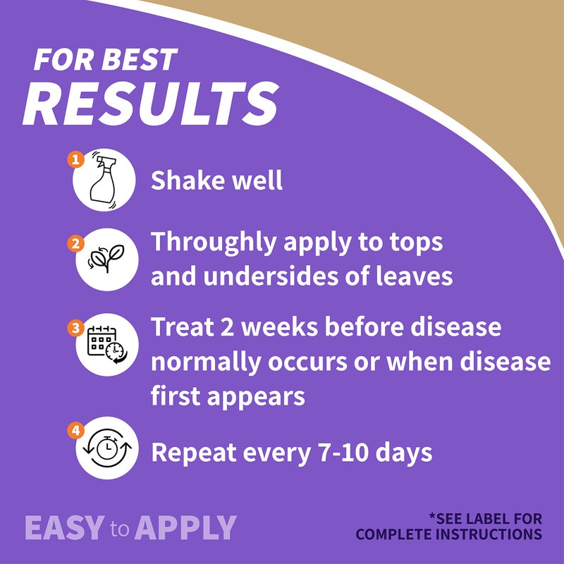 Bonide مبيد الفطريات النحاسي من بونيد كابتن جاك، 32 أونصة رذاذ جاهز للاستخدام للزراعة العضوية، يتحكم في الأمراض الشائعة - Image 4