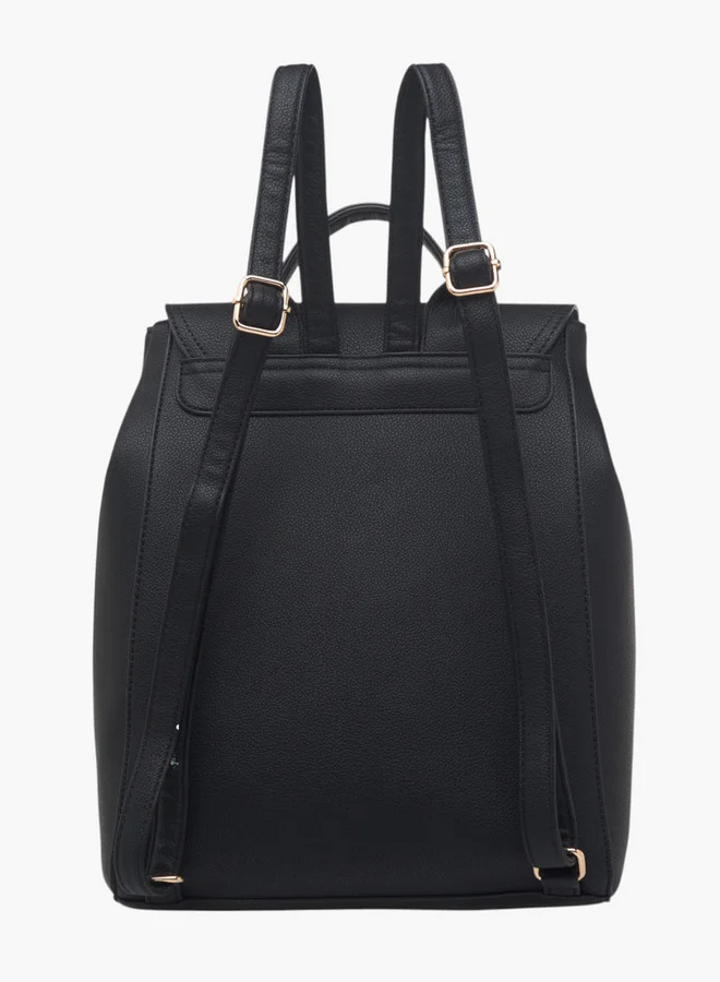 فلورا بيلا من شو إكسبرس Women's Textured Backpack with Magnetic Closure and Adjustable Straps