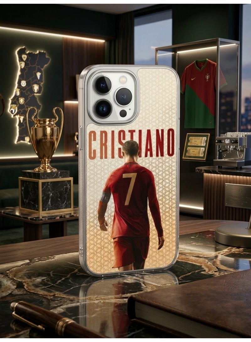 Ronaldo smartphone 17 Pro Max back case -  Premium CR7  Ronaldo Number 7 Phone Case - High Quality Graphic - Image 2