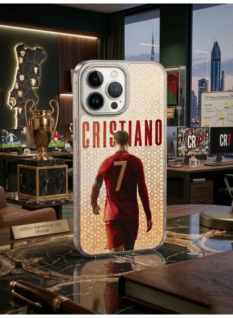 Ronaldo smartphone 17 Pro Max back case -  Premium CR7  Ronaldo Number 7 Phone Case - High Quality Graphic - Image 3
