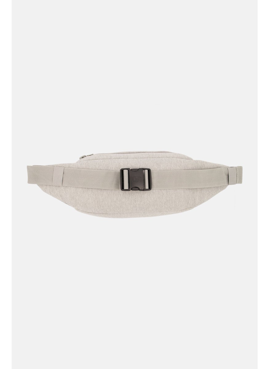 Champion Men Embroidered Logo Reverse Weave Crossbody Waist Bag 16 H x 55 L x 15 W cm, Grey  - Image 2