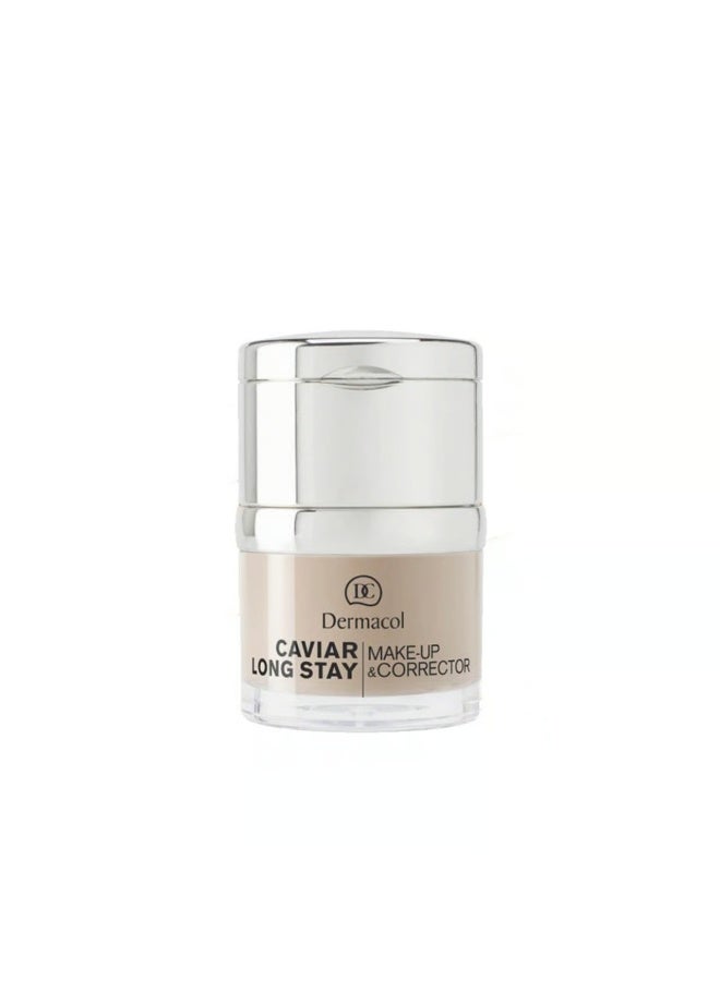 Dermacol Caviar Long Stay Makeup & Corrector 4 Tan 30ml - Image 1