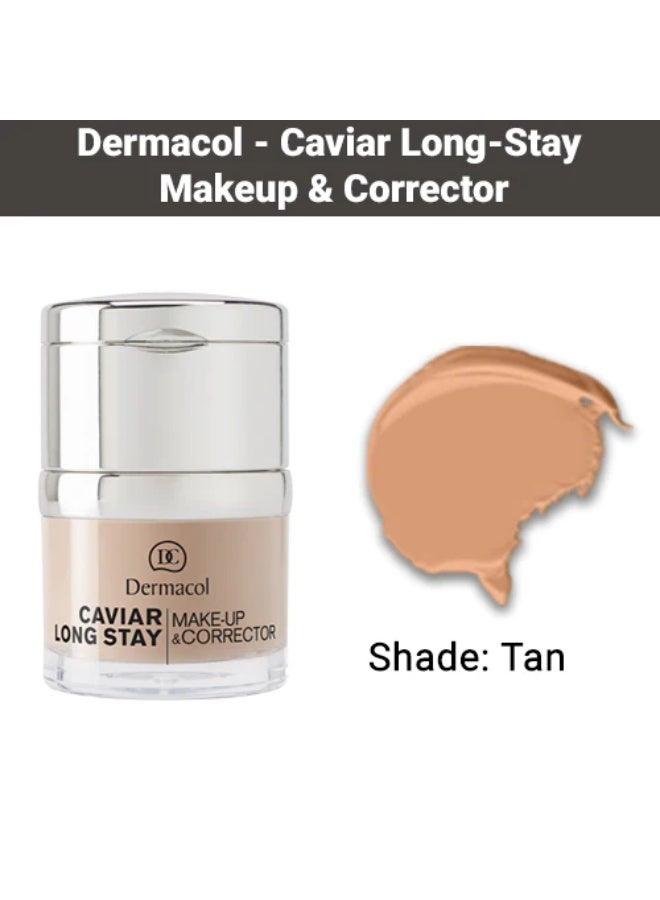 Dermacol Caviar Long Stay Makeup & Corrector 4 Tan 30ml - Image 3