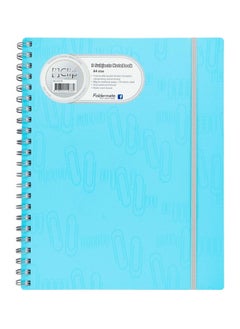Foldermate 3-Piece A4 Size Spiral Subject Notebook With Elastic Closure Blue Cover  - Image 2