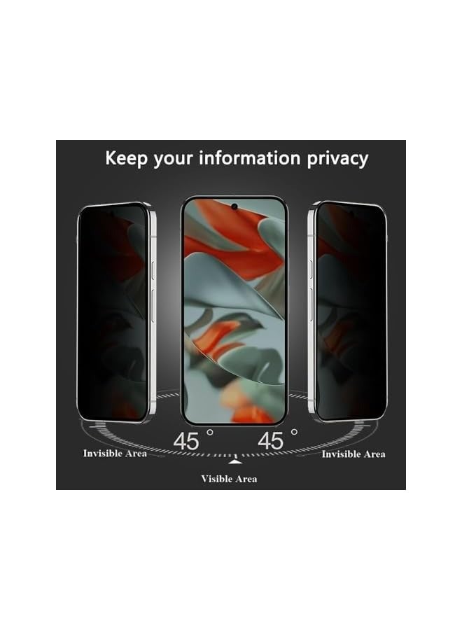 بروماس واقي شاشة الخصوصية لهاتف Google Pixel 9 Pro XL، طبقة من الزجاج المقوى المضاد للتجسس، صلابة 9H، مقاوم للخدش، واقي شاشة زجاجي مقوى مضاد للتجسس خالٍ من الفقاعات لهاتف Google Pixel 9 Pro XL 5G 2024 - Image 3