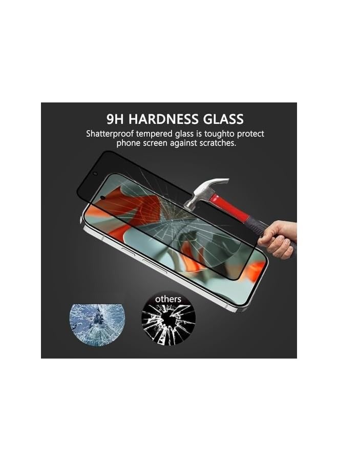 بروماس واقي شاشة الخصوصية لهاتف Google Pixel 9 Pro XL، طبقة من الزجاج المقوى المضاد للتجسس، صلابة 9H، مقاوم للخدش، واقي شاشة زجاجي مقوى مضاد للتجسس خالٍ من الفقاعات لهاتف Google Pixel 9 Pro XL 5G 2024 - Image 4