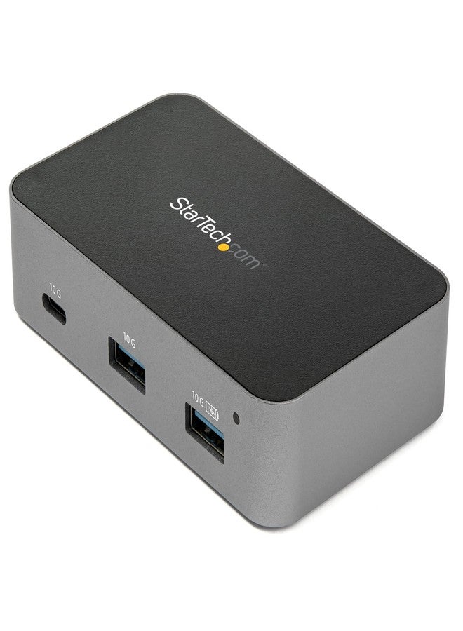 ستار تك موزع USB-C رباعي المنافذ من StarTech.com - USB 3.1 الجيل الثاني (10 جيجابت في الثانية) - 3 منافذ USB-A ومنفذ USB-C واحد - مزود بالطاقة - محول طاقة عالمي مرفق (HB31C3A1CS) - Image 1