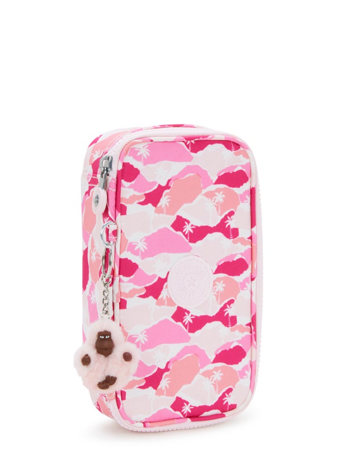 kipling 50 Pens Pink Palm Medium Pencase I3707-1Bv - Image 4