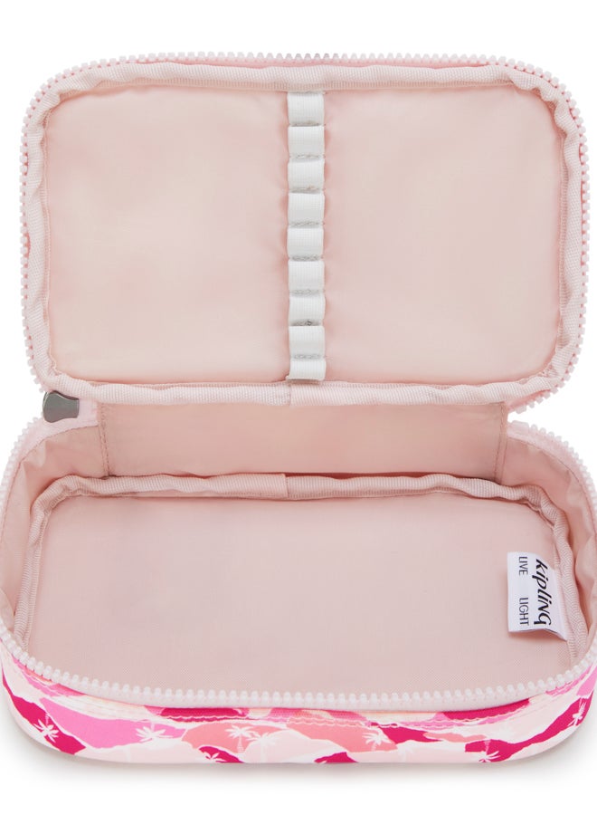 kipling 50 Pens Pink Palm Medium Pencase I3707-1Bv - Image 3
