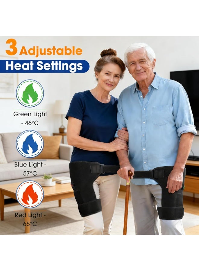 Bukela Cordless Heated Hip Joint Support Bracket Heating Pad, Used to Relieve Sciatic Nerve and Waist Pain,Hip/Thigh//Back Electric Heating Pad, Men's and Women's Gifts - Image 5