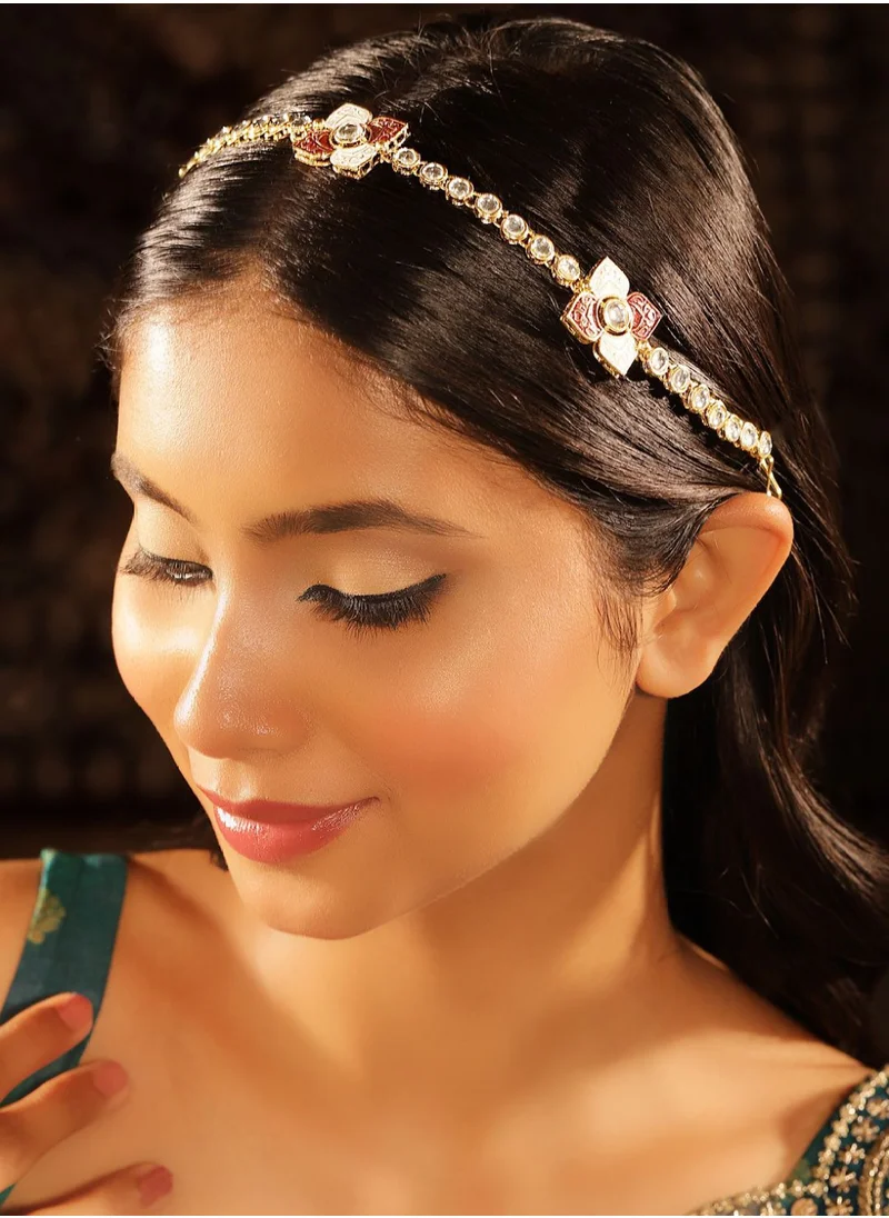 برياسي Kundan Studded Matha Patti