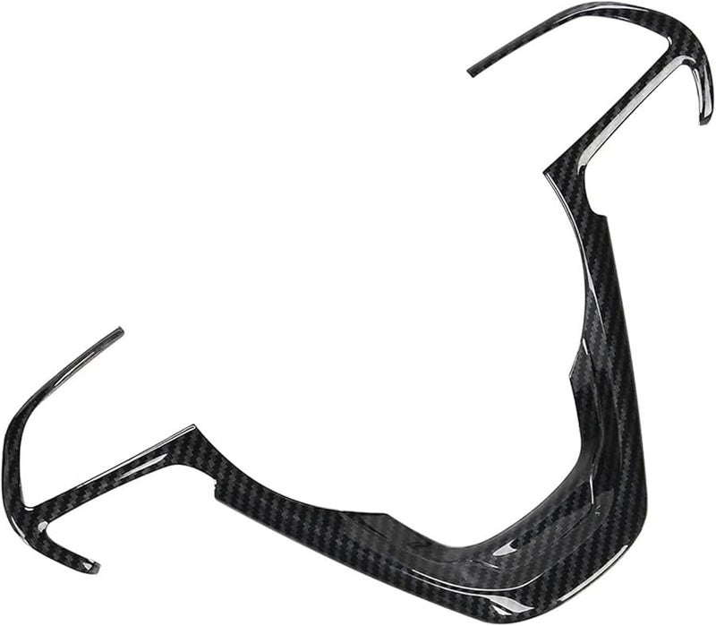 Carbon Fiber Grain Steering Wheel Cover Trim Frame For Jeep Cherokee 2014 2020 Interior Accessories - Image 2