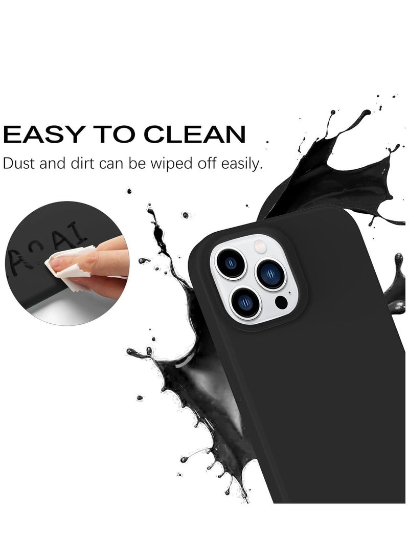 MUNTAQI Soft Silicone Rubber Bumper Microfiber Lining Hard Back iPhone 14 Pro Back Cover Shockproof Protective Case Cover, Anti-Scratch, Dustproof, Premium Quality, Slim-Fit - Image 3