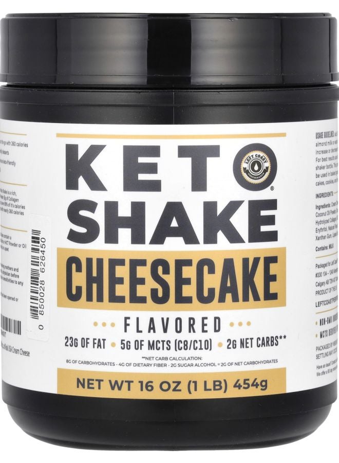 Left Coast Performance Keto Shake Cheesecake 16 oz (454 g) - Image 1
