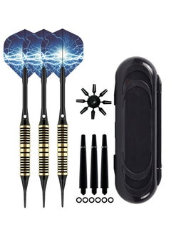 NIBEMINENT 3Pcs/Set Professional Aluminium Alloy Plastic Darts Shaft Tip Flights 20g with Box 14.5*4.8*2cm  - Image 1