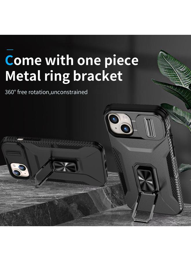 اس-توب جراب هاتف iPhone 15 Plus مع حامل كاميرا منزلق - Image 3