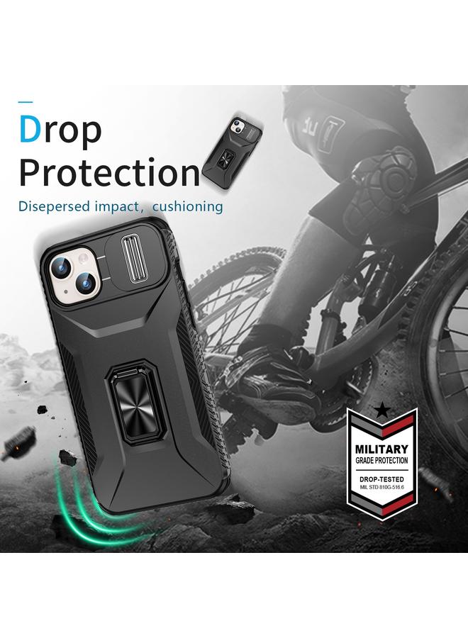 اس-توب جراب هاتف iPhone 15 Plus مع حامل كاميرا منزلق - Image 5