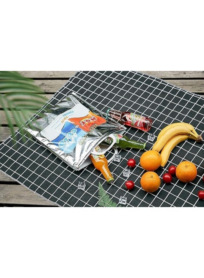 Large XXX insulated reusable food storage bag with heavy-duty reinforced construction for hot and frozen items, groceries, shopping, and lunches, measuring 51 x 49 cm - Image 5