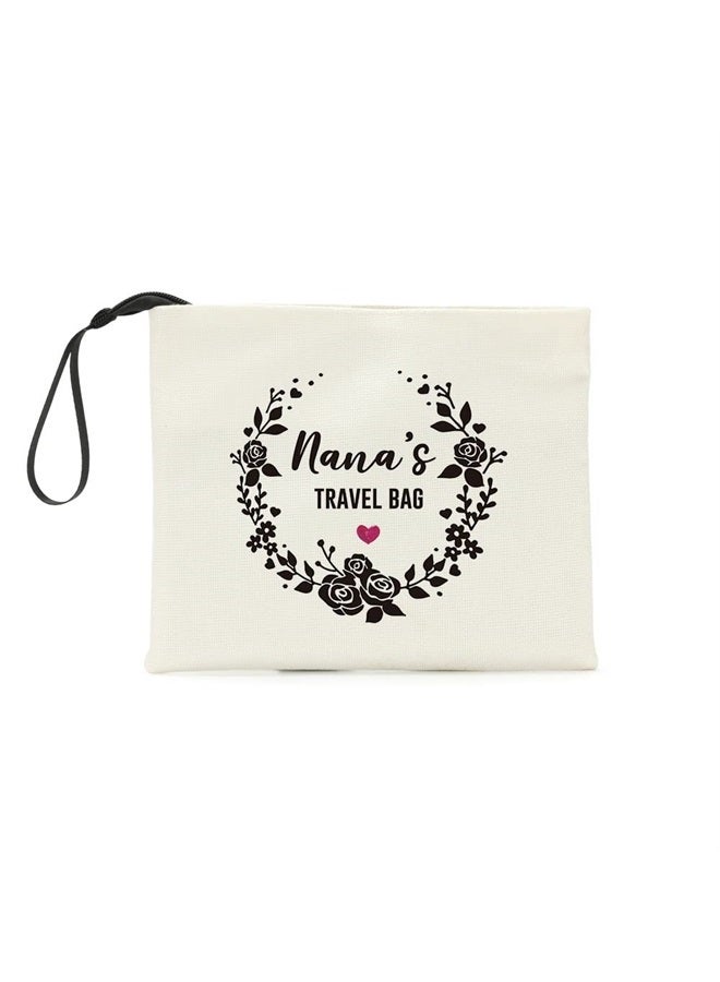 MUBIAO Gifts for Nana Nana's Make Up Bag Cosmetic Bag for Women Grandma Birthday Gifts Christmas Day Gift for Grandma Mimi Nana Grandmother Nana Gifts from Grandson Granddaughter  - Image 1