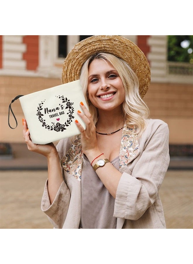 MUBIAO Gifts for Nana Nana's Make Up Bag Cosmetic Bag for Women Grandma Birthday Gifts Christmas Day Gift for Grandma Mimi Nana Grandmother Nana Gifts from Grandson Granddaughter  - Image 5