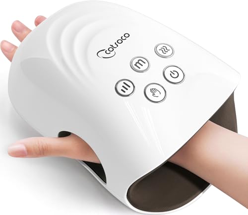 cotsoco Hand Massager with Heat and Compression for Arthritis and Carpal Tunnel Birthday Gifts for Women Mom MenWhite Gift for Birthday