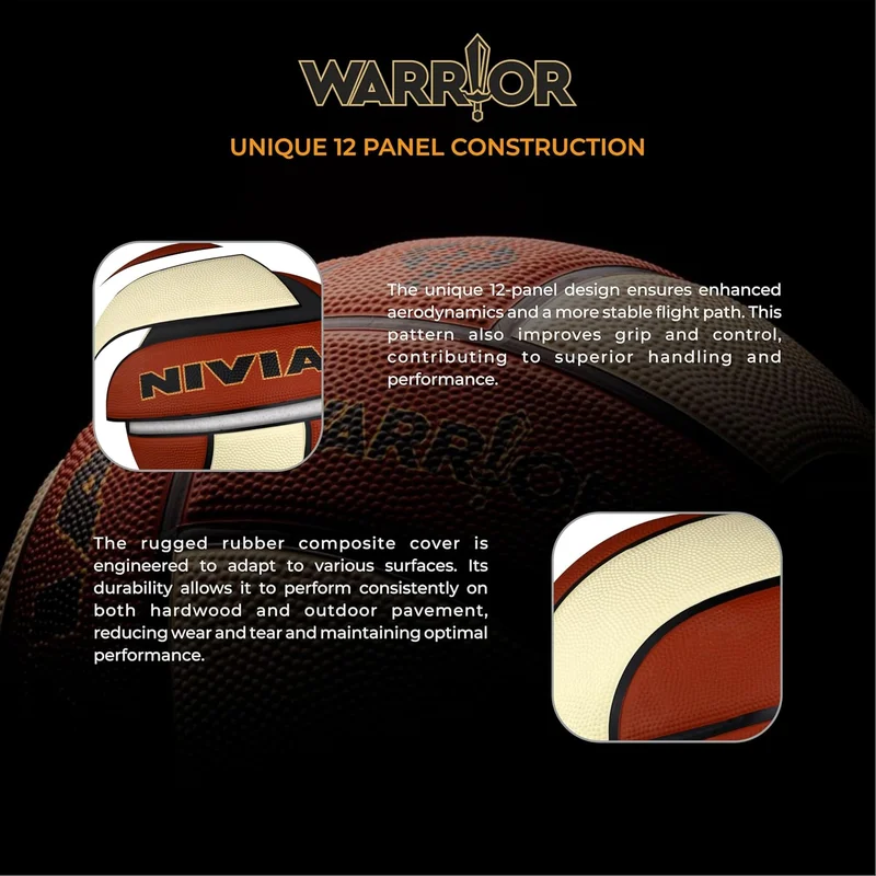 Nivia  Nivia Warrior Soft Rubberized Basketball Size 7  | Best Price UAE