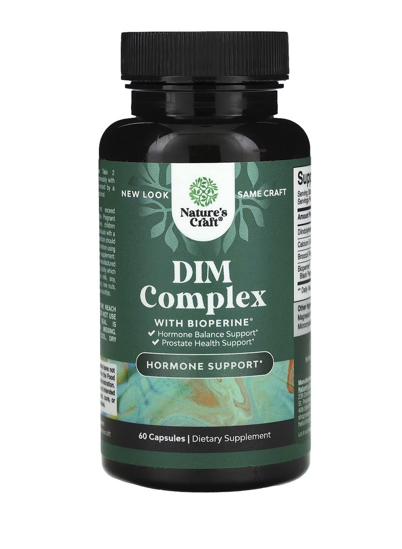 Nature's Craft DIM Complex With BioPerine®, 60 Capsules