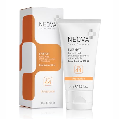 NEOVA SmartSkincare Facial Sunscreen Everyday Facial Fluid 25 fl Oz Broad Spectrum SPF 44 Hybrid Sun Defense Oil Free Non Comdogenic - Image 2