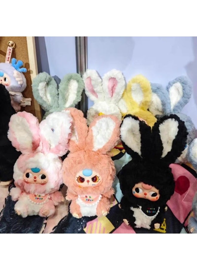 Baby Three Lily Rabbit Town Limited Edition Series Plush Blind Box Trendy Play Ornaments Pendant Cute Doll-Color:Brabu Second Generation Random Pattern One