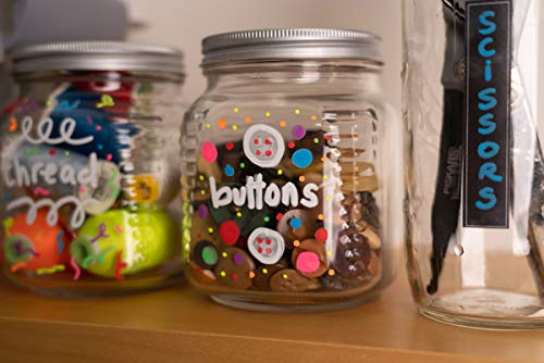 Bandle B. Chalk Markers - 8 Vintage, Erasable, Non-Toxic, Water-Based, Reversible Tips, For Kids and Grown-Ups for Glass or Chalkboard Markers for Businesses, Restaurants (Vintage/Pastel 6mm) - Image 2