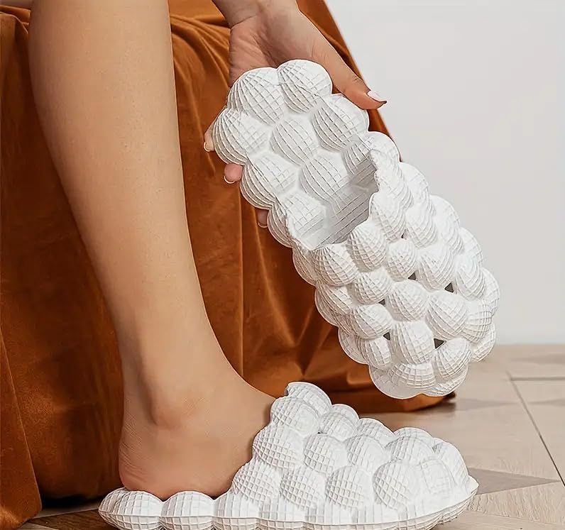 Stardust Bubble Slides Massage Slippers For Women Men Non-Slip Spa Gym Bubble Slippers, Soft Pillow Stress Relief Slide - Image 5