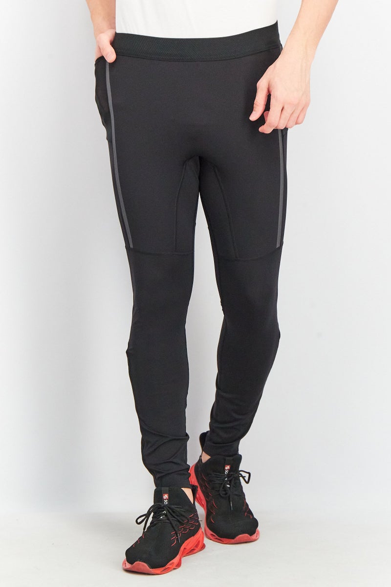 Adidas Men Tight Fit Saturday Running  Long Tight, Black - Image 1
