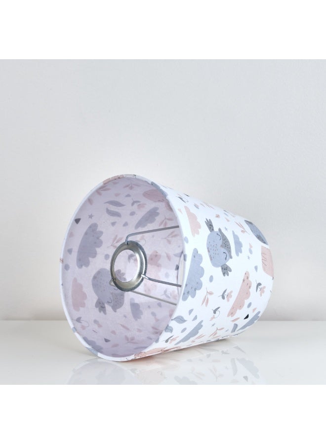 نجفة شوب شابوه قماش عالي الجودة مطبوع برسومات أطفال هادئة، بتصميم مخروطي يناسب أباجورات غرف الأطفال. - Image 2