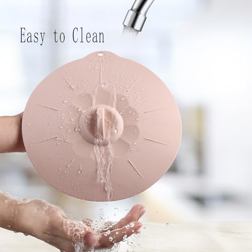 VEELAM 4"-12" Silicone Lids for Cups Bowls Plates Pans, Microwave Splatter Cover, Kitchen Containers Lids Cover for Food Storage, Small 5.9" 4 Pack - Image 5
