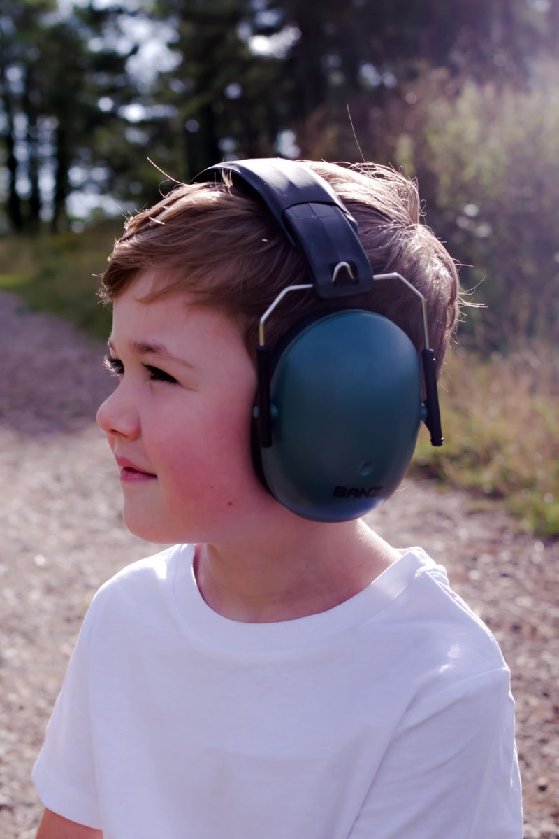 BANZ Kids Earmuffs - Protection from Harmful Noise Dark Green - Image 5