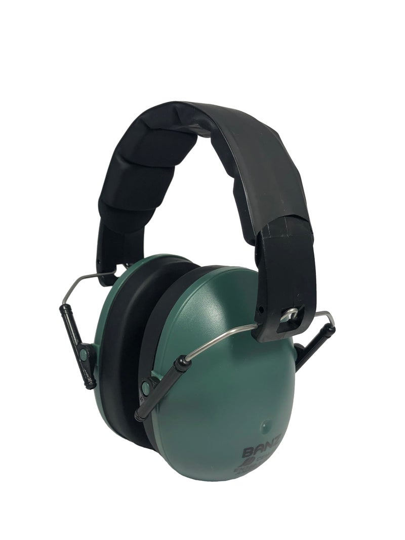 BANZ Kids Earmuffs - Protection from Harmful Noise Dark Green - Image 1