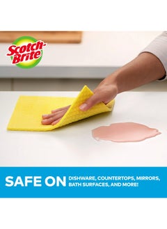Scotch Brite Scotch-Brite Multi-Purpose Sponge Cloth Wipe ULTRA  Promo 10 cloths pack   Quickly soaks up any liquid   Wipes like a cloth  absorbs like a sponge   Kitchen cloth   Cleaning cloth   Sponge cloth  - Image 5