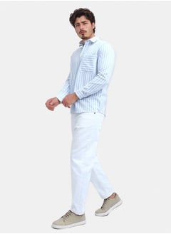 RAVIN Unique Long Sleeve Striped Shirt  - Image 5