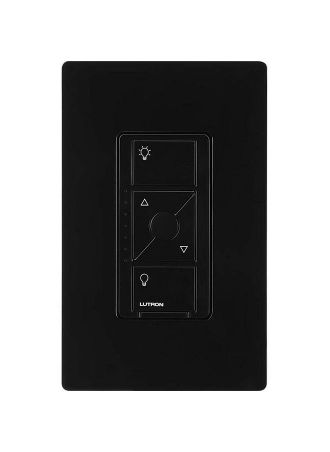 LUTRON Lutron Caseta Original Smart Dimmer Switch ELV+ (Lutron Hub Required), 250W LED, Single-Pole/3-Way, Neutral Required, PD-5NE-BL, Black  - Image 1