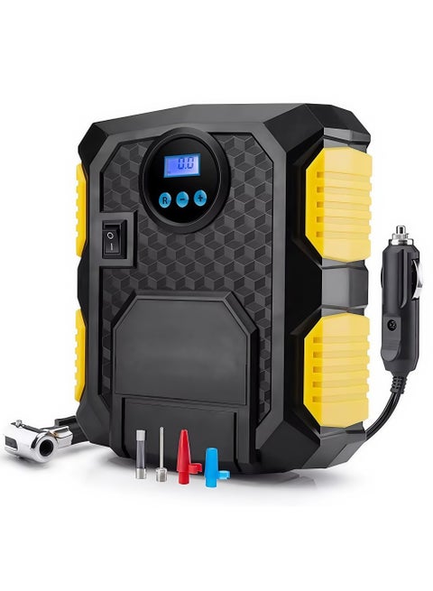 Cylinder Digital Display Tire Inflator DC 12V Car Tyre Air Compressor Auto Air Inflatable Pump for Car Motorcycles