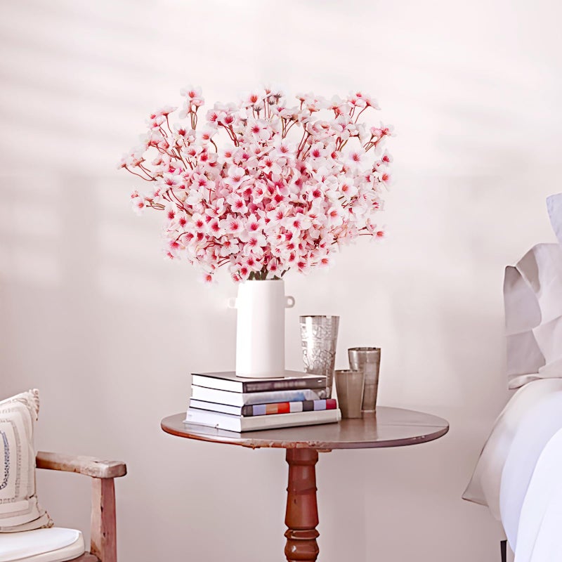 Ruidazon Artificial Cherry Blossom Branches, 12 Pcs Faux Silk Cherry Blossom Flowers Fake Spring Cherry Blossom Floral Stems for Vase Wedding Table Centerpieces Indoor Home Decor - Image 4