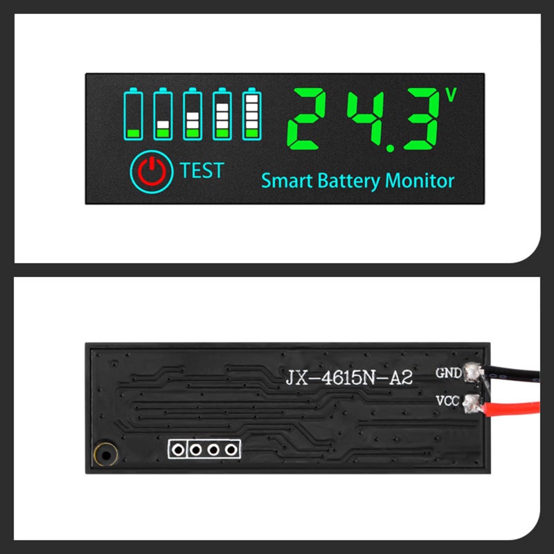 Red LED Display Battery Voltage Meter with Low Voltage Alarm for Automotive - Image 4