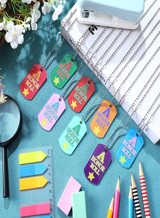Dansydaisy 32 Pcs Student Incentives Awards Acrylic Honor Roll Dogs Tags with Chains Recognition Tag Education Prizes Bulk for School Classroom Reward Teacher Supplies, 8 Styles - Image 4