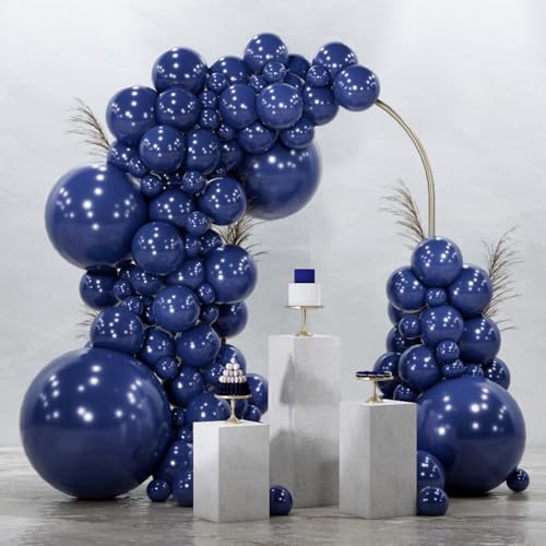 PartyWoo Navy Blue Balloons 99pcs Different Sizes of 36 18 12 10 5 Inch Dark Blue Balloon Arch Kit Garland for Graduation Wedding Sports Baby Shower Birthday Bachelorette Party Decorations BlueZ90 - Image 1