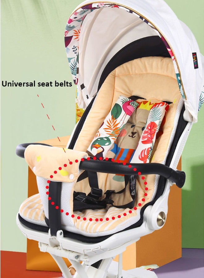 Aissiora Baby stroller seat cushion Thick Universal Cartoon Baby Seat Pad Soft and Breathable 3D Air Mesh Car Seat Cushion and Stroller For Kids With 1 Free pillow  - Image 5